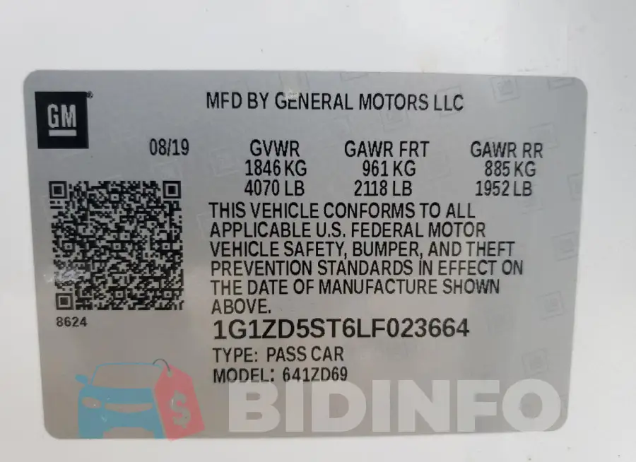 1G1ZD5ST6LF023664 Photo# 13