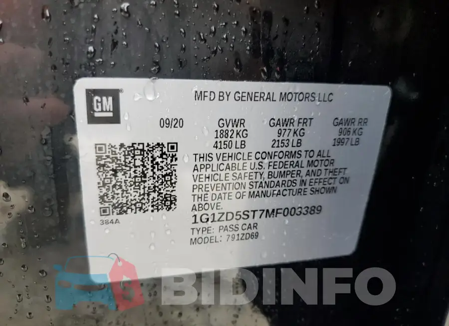 1G1ZD5ST7MF003389 Photo# 12