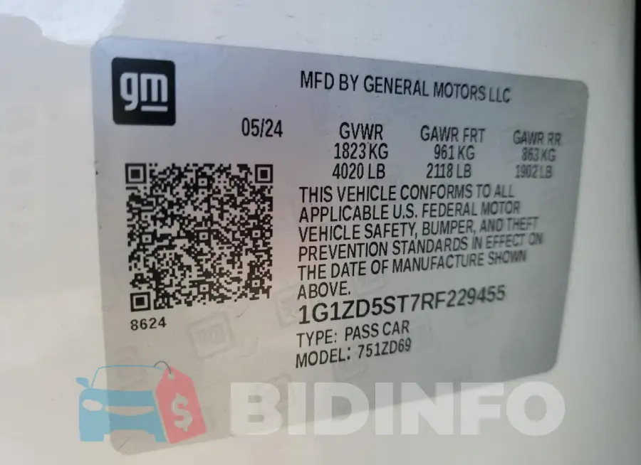 1G1ZD5ST7RF229455 Photo# 12