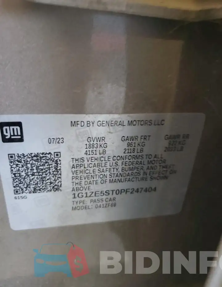1G1ZE5ST0PF247404 Photo# 12
