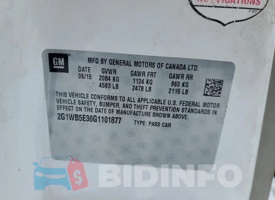 2G1WB5E36G1101877 Photo# 12