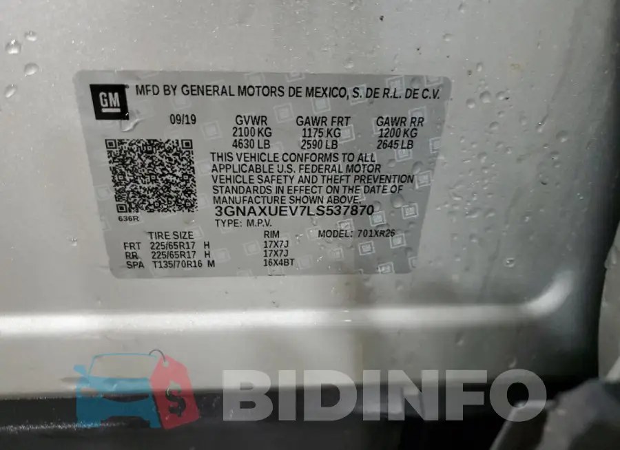 3GNAXUEV7LS537870 Photo# 13