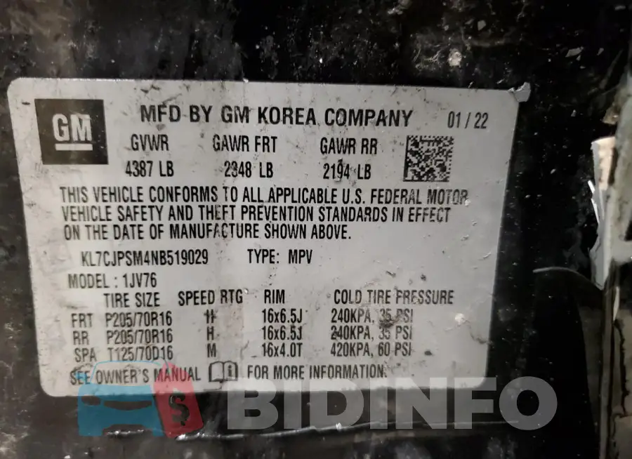 KL7CJPSM4NB519029 Photo# 13
