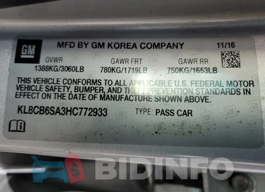 KL8CB6SA3HC772933 Photo# 12