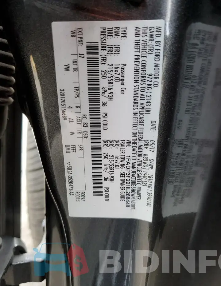 1FADP3F22HL288448 Photo# 12
