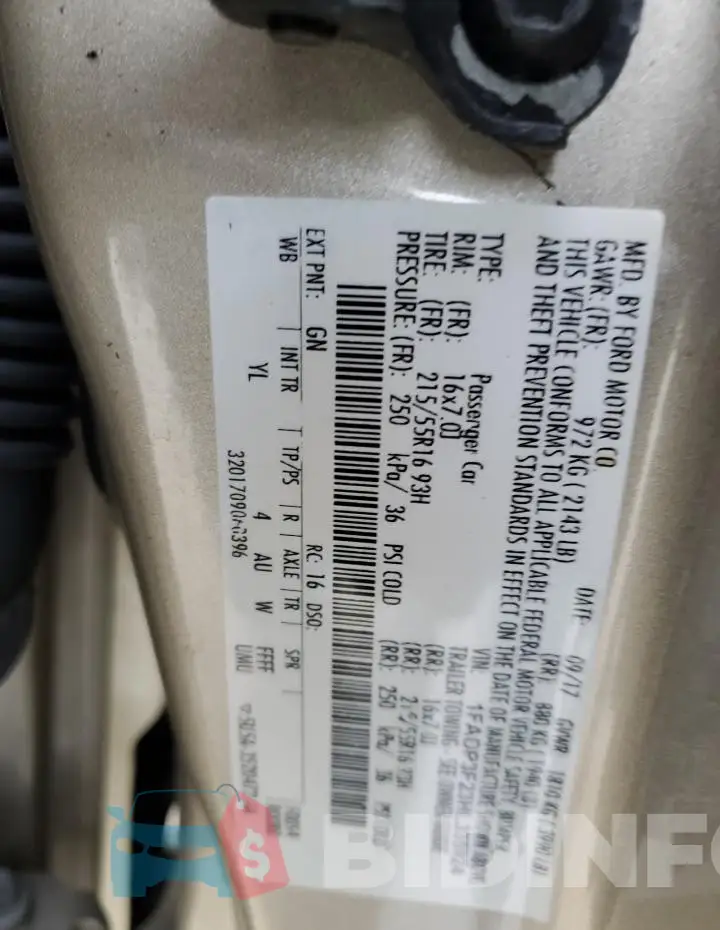 1FADP3F23HL335924 Photo# 12