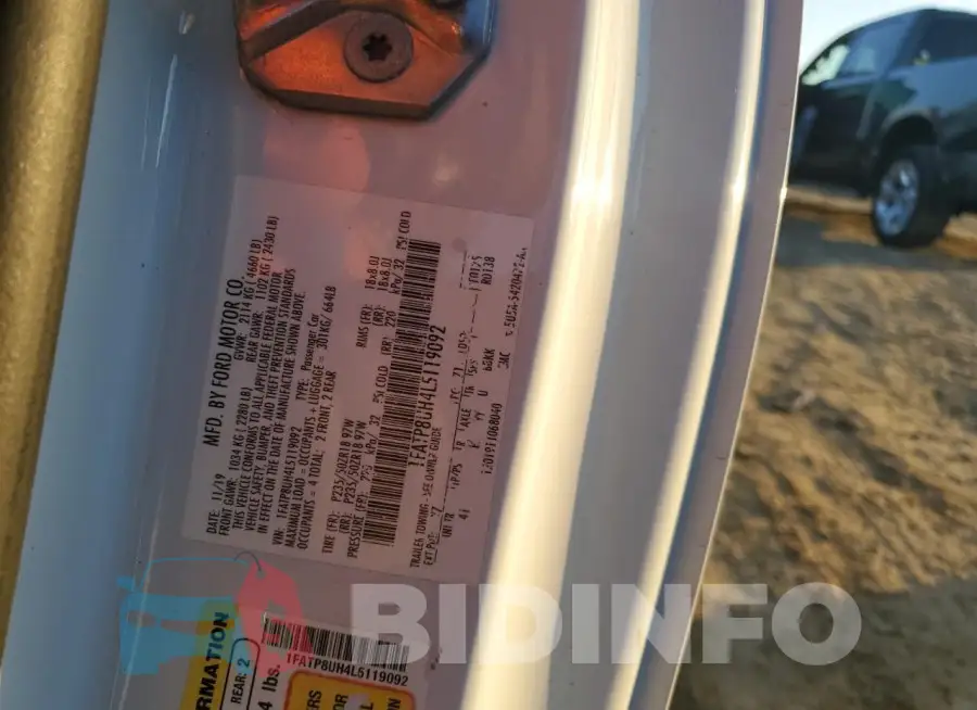 1FATP8UH4L5119092 Photo# 12