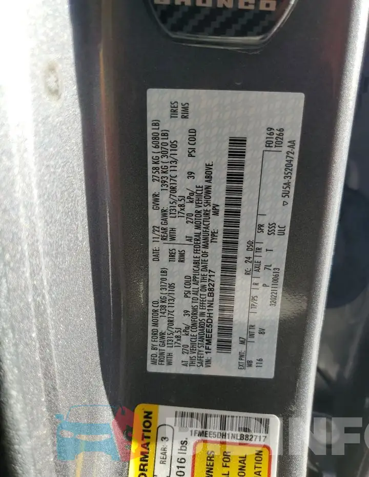 1FMEE5DH1NLB82717 Photo# 13