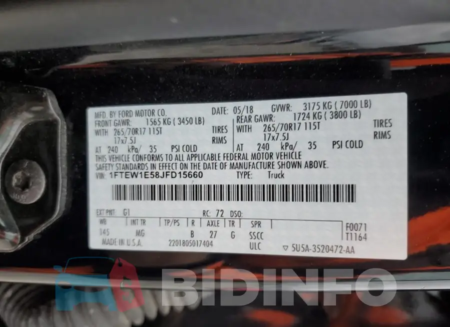 1FTEW1E58JFD15660 Photo# 12