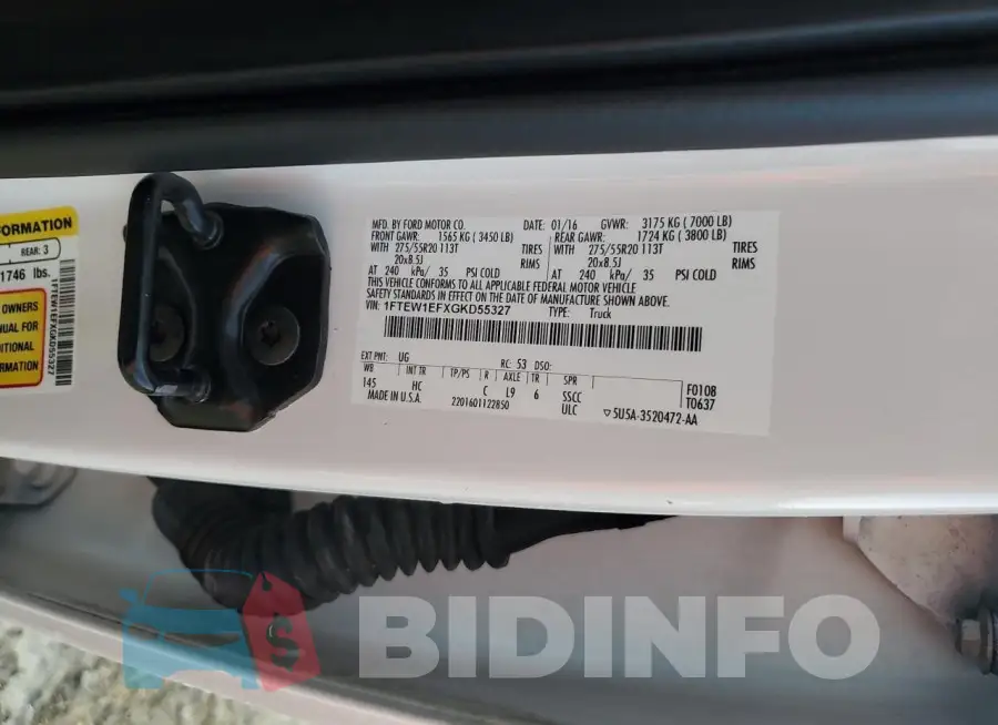 1FTEW1EFXGKD55327 Photo# 12