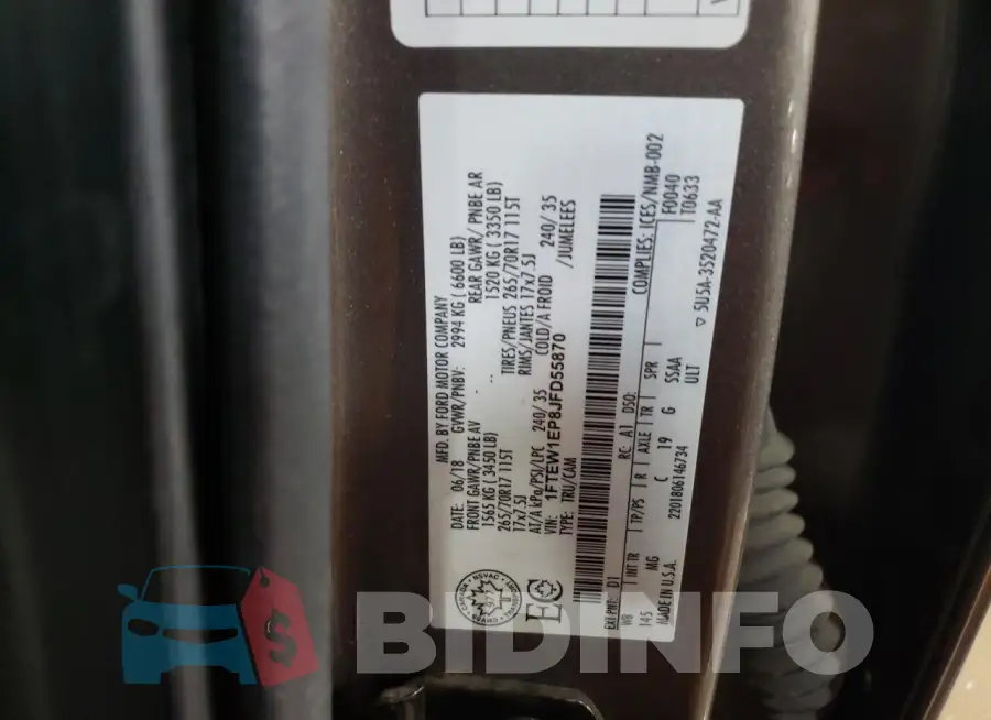 1FTEW1EP8JFD55870 Photo# 12