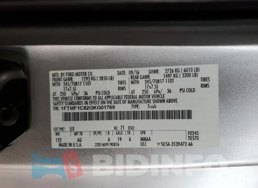 1FTMF1C82GKG01769 Photo# 12