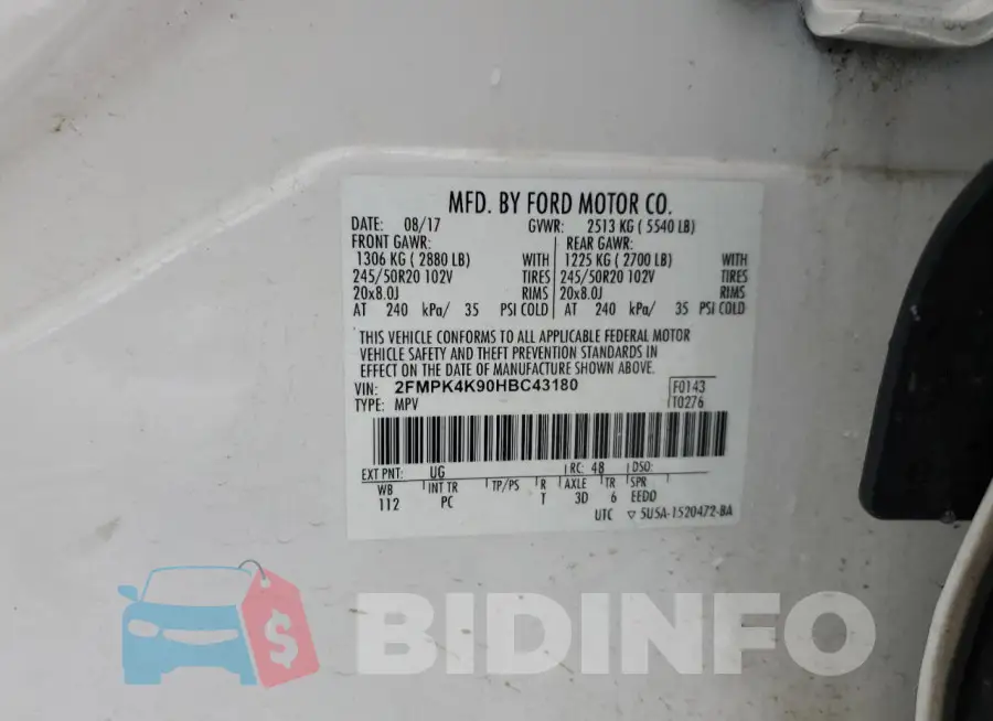 2FMPK4K90HBC43180 Photo# 13