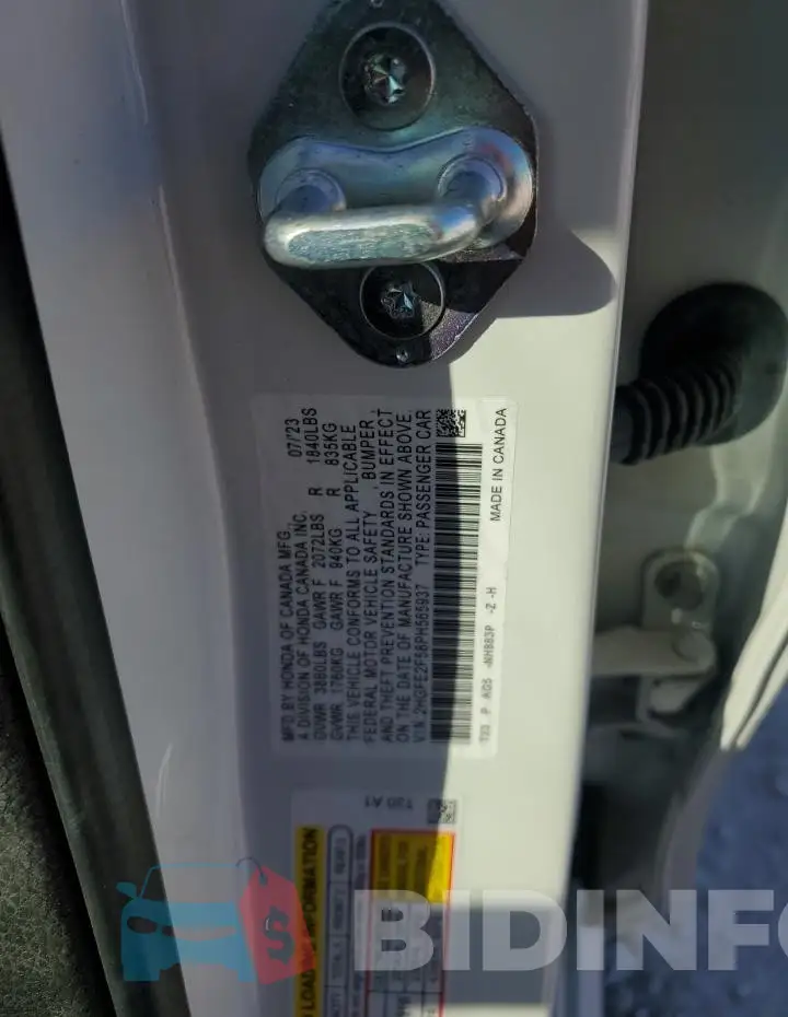2HGFE2F58PH565937 Photo# 12