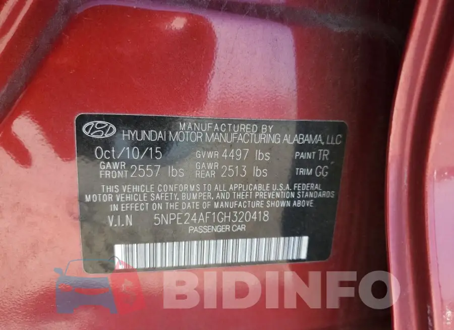 5NPE24AF1GH320418 Photo# 12