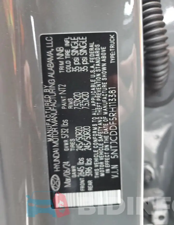 5NTJCDDF5RH113381 Photo# 13
