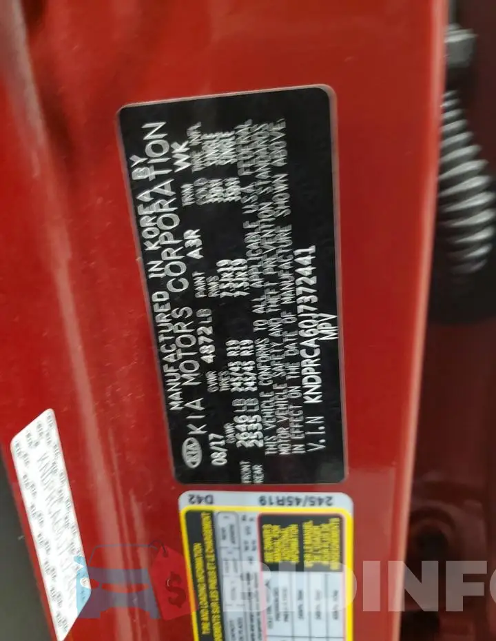 KNDPRCA60J7372441 Photo# 14