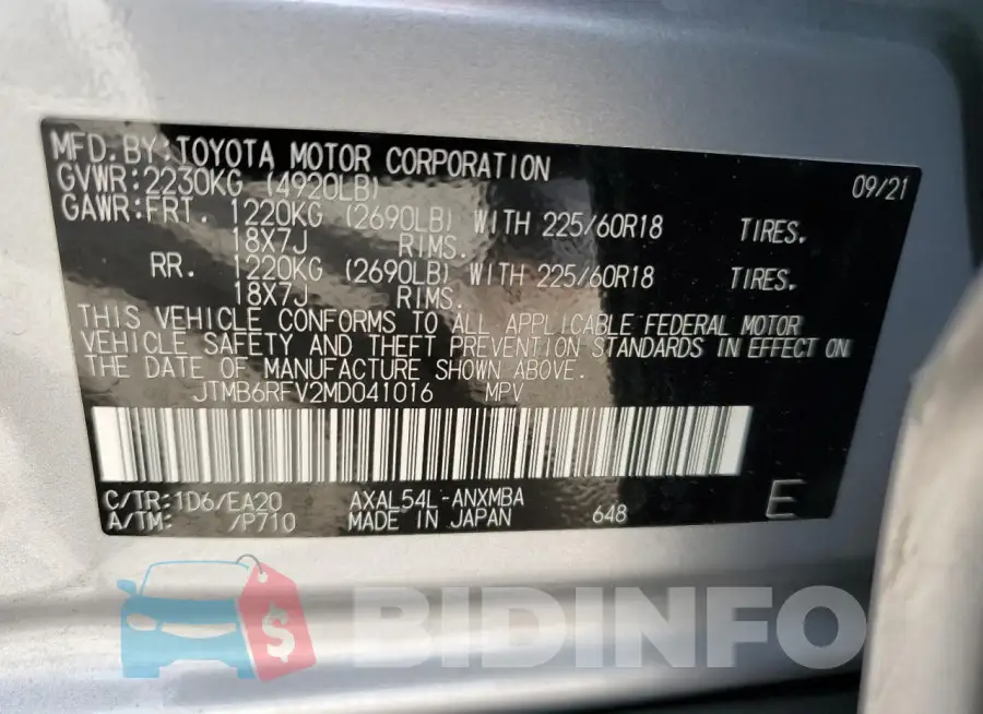 JTMB6RFV2MD041016 Photo# 13