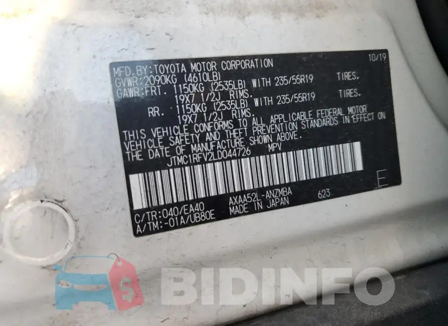 JTMC1RFV2LD044726 Photo# 13