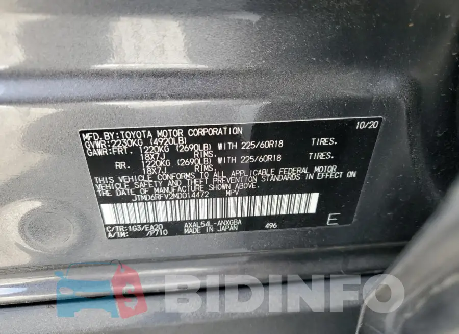 JTMD6RFV2MD014472 Photo# 13