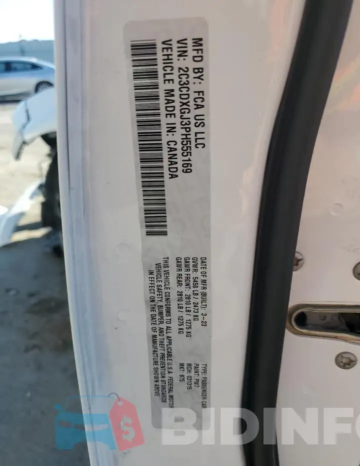 2C3CDXGJ3PH555169 Photo# 12