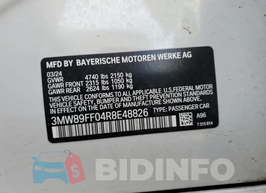 3MW89FF04R8E48826 Photo# 12