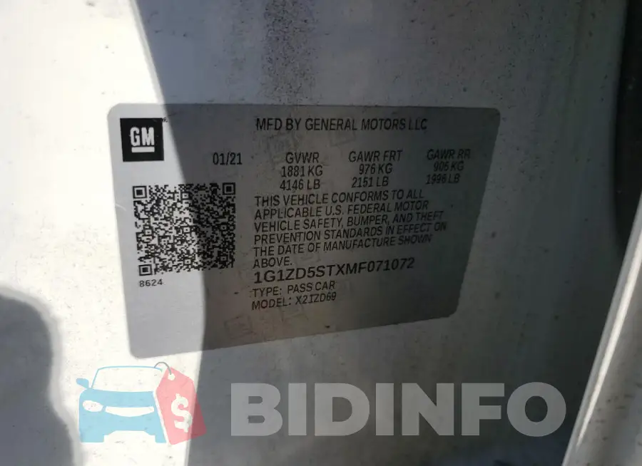 1G1ZD5STXMF071072 Photo# 12