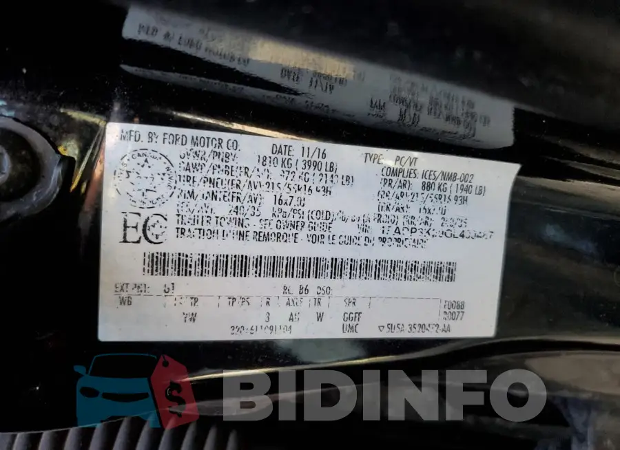 1FADP3K29GL400487 Photo# 12