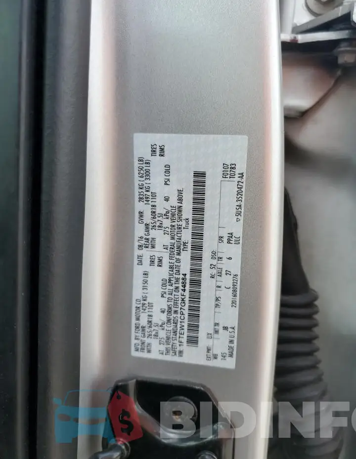 1FTEW1CP7GKF44884 Photo# 13