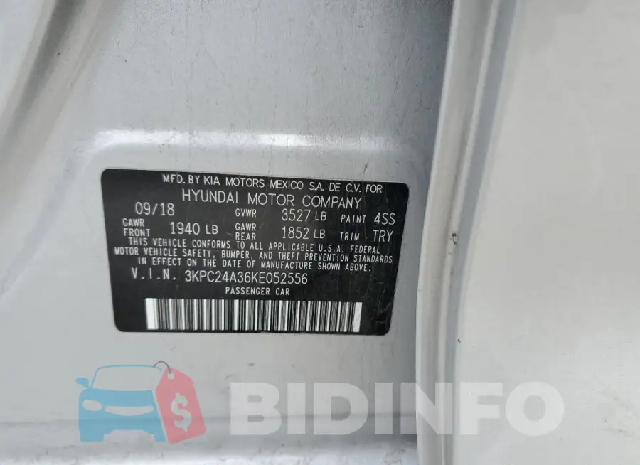 3KPC24A36KE052556 Photo# 12