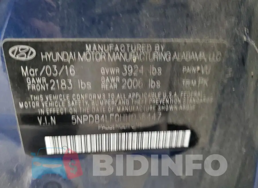 5NPD84LF0HH036447 Photo# 12