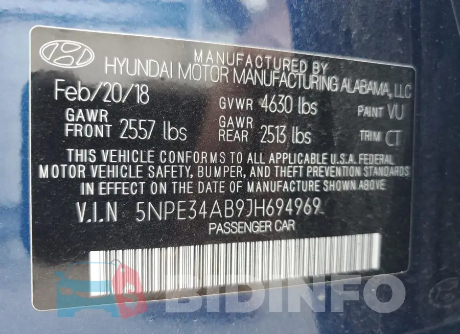 5NPE34AB9JH694969 Photo# 13