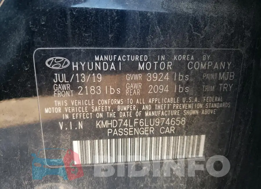 KMHD74LF6LU974658 Photo# 12