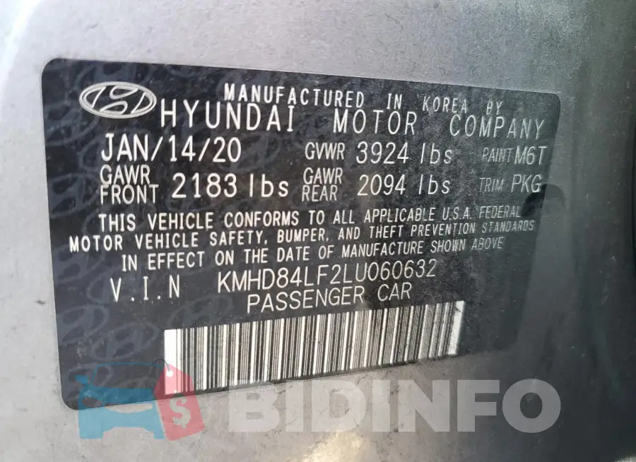 KMHD84LF2LU060632 Photo# 13