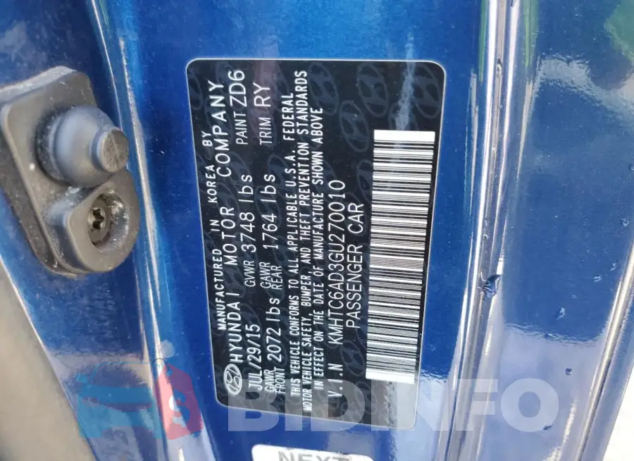 KMHTC6AD3GU270010 Photo# 12