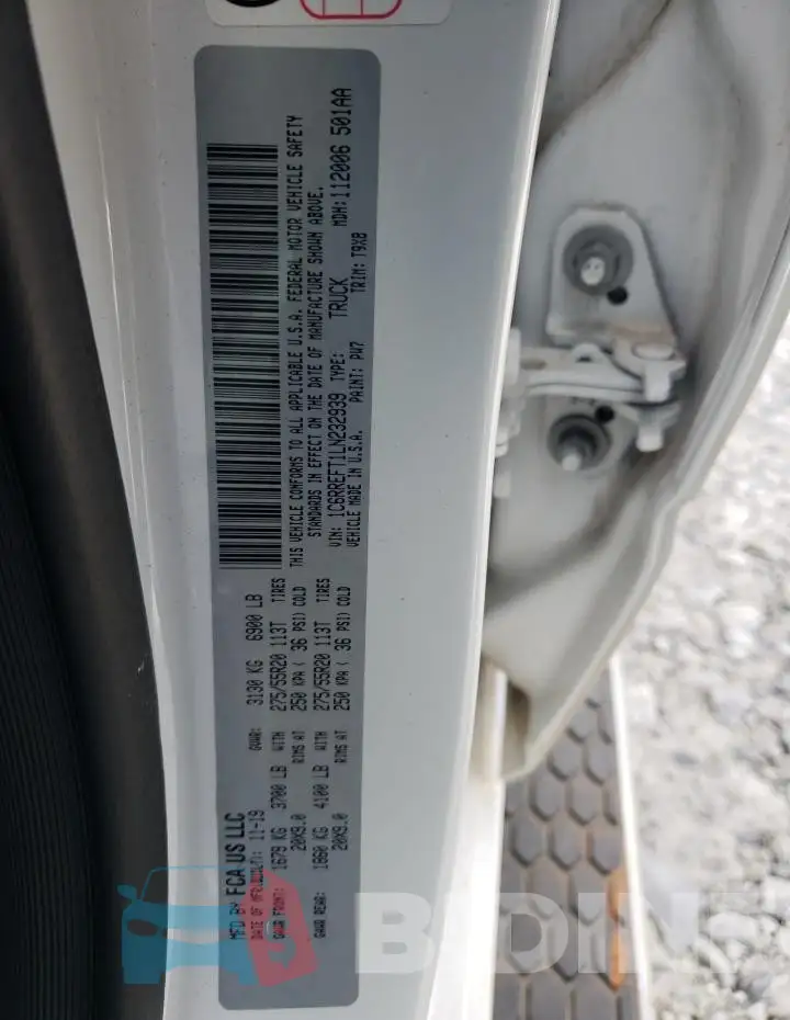 1C6RREFT1LN232939 Photo# 12
