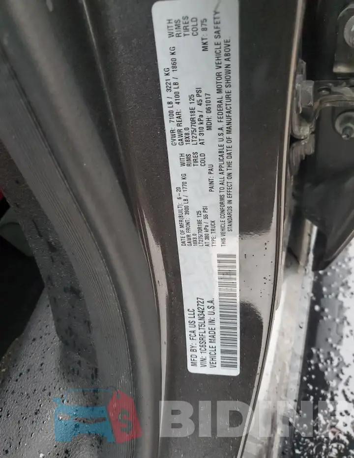 1C6SRFLT5LN342727 Photo# 12
