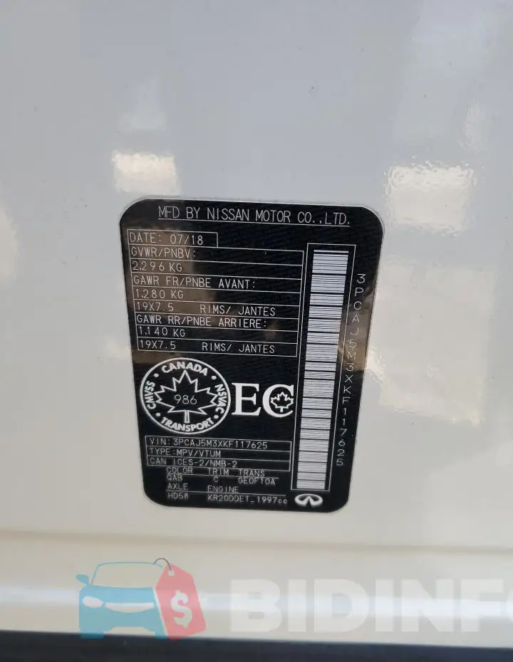 3PCAJ5M3XKF117625 Photo# 14