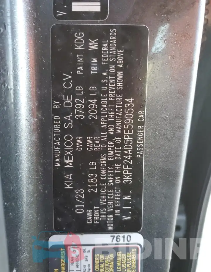 3KPF24AD5PE590534 Photo# 12