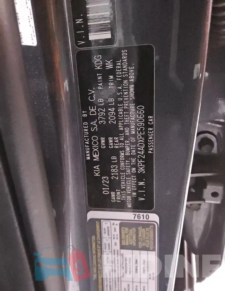 3KPF24ADXPE590660 Photo# 12