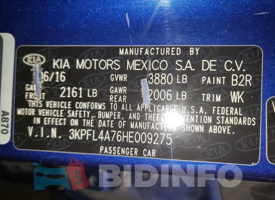 3KPFL4A76HE009275 Photo# 12