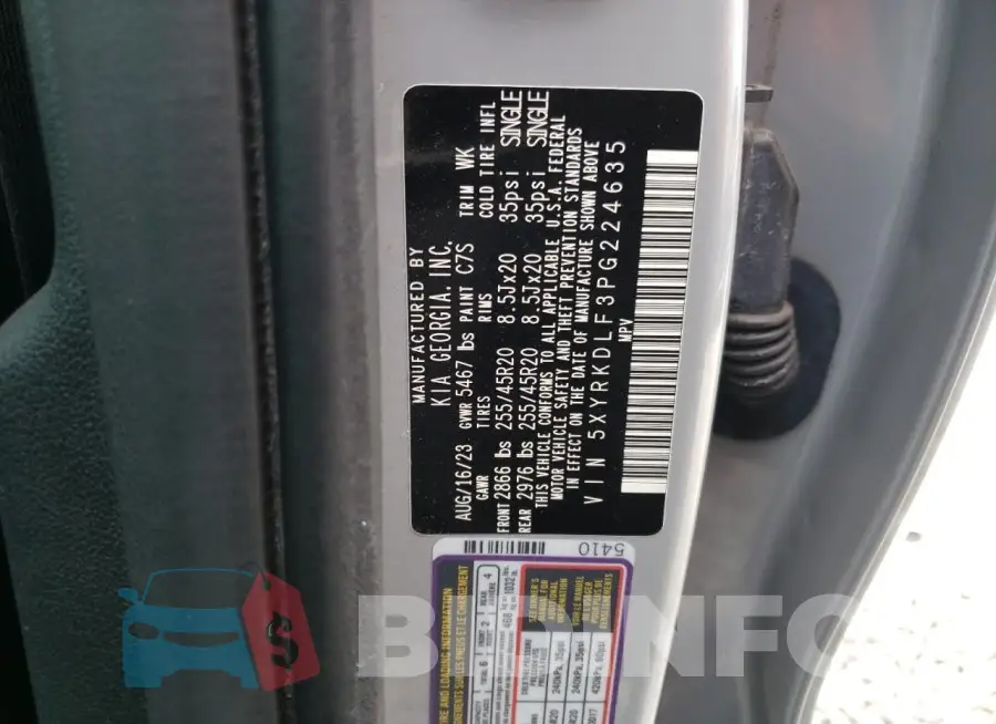 5XYRKDLF3PG224635 Photo# 13