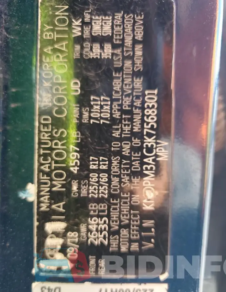 KNDPM3AC3K7568301 Photo# 14