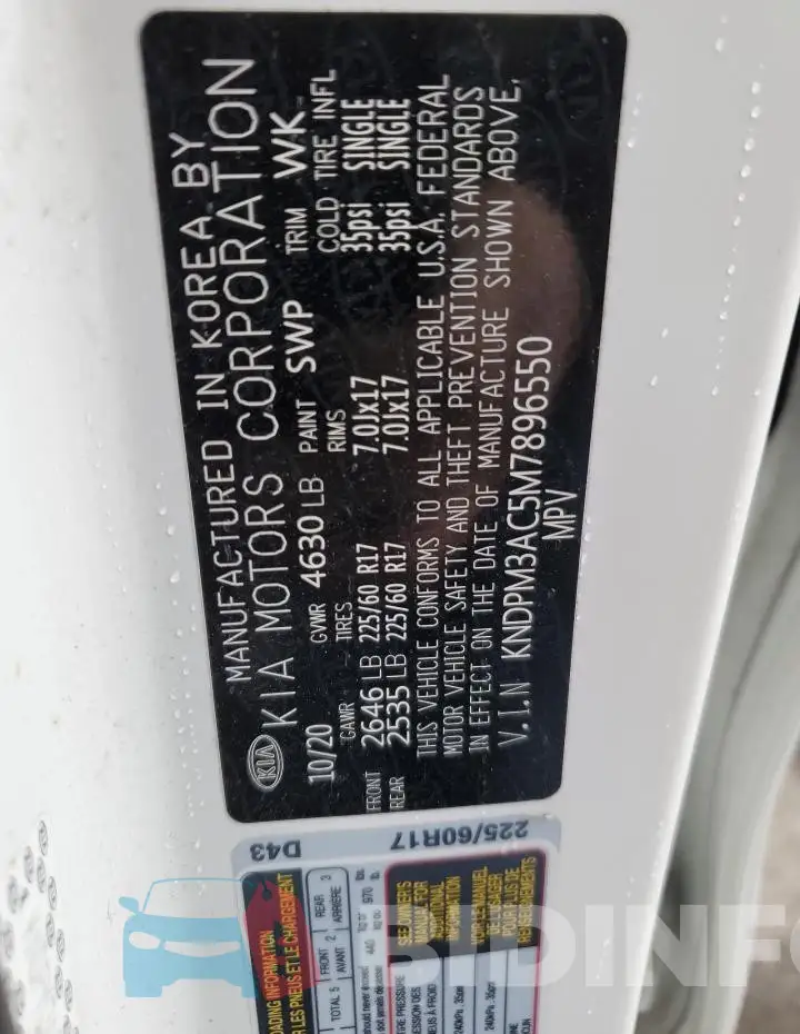 KNDPM3AC5M7896550 Photo# 14