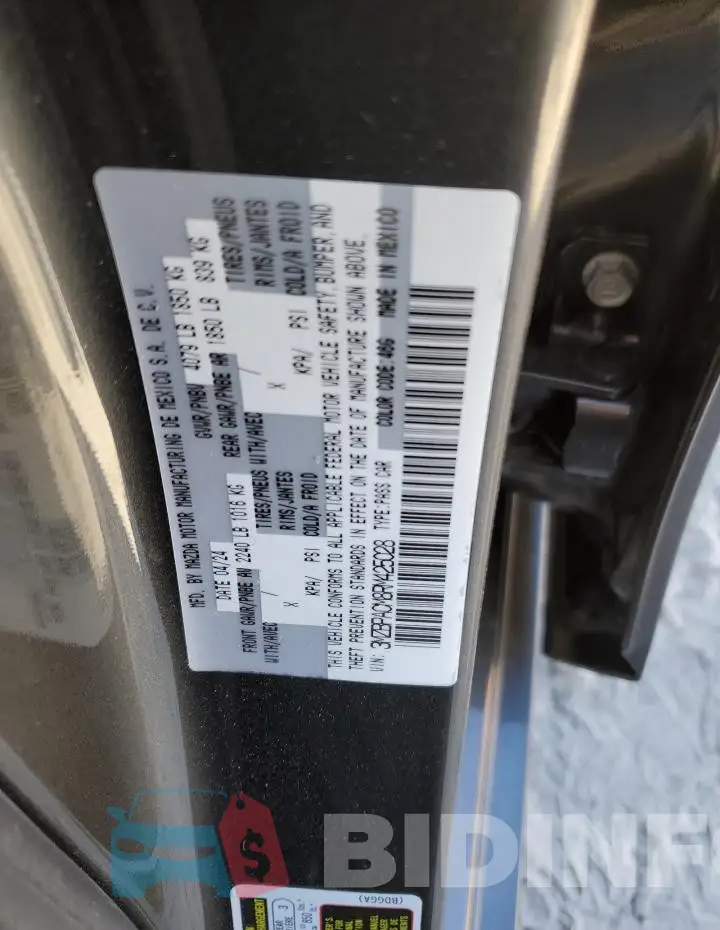 3MZBPACM8RM425028 Photo# 12
