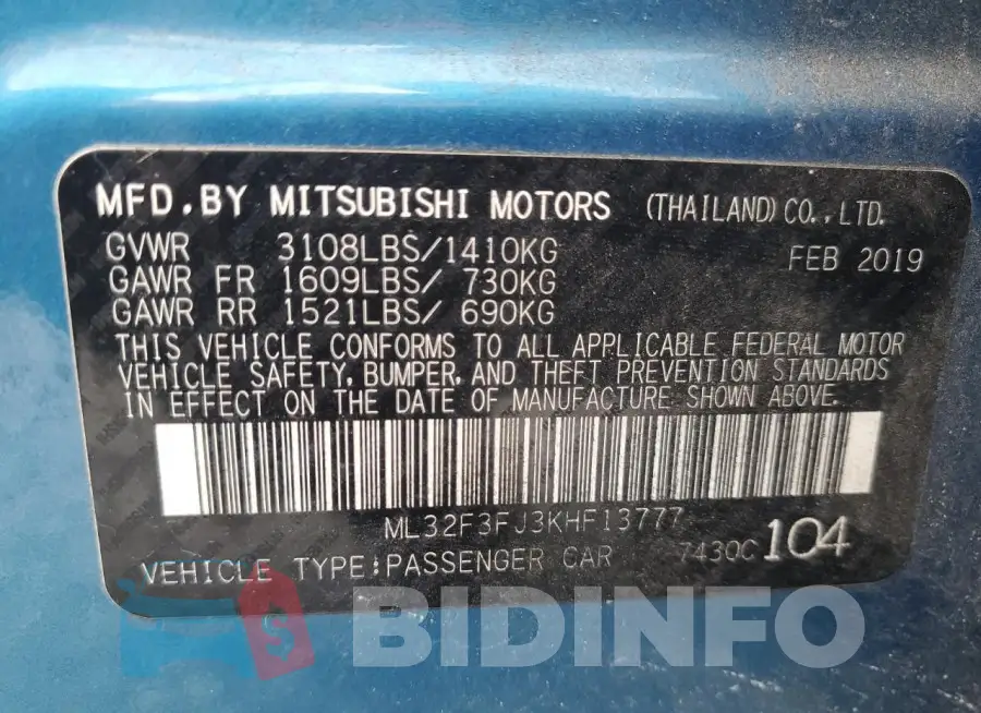 ML32F3FJ3KHF13777 Photo# 12