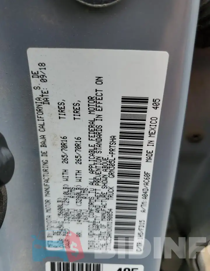 3TMCZ5AN1KM190854 Photo# 12