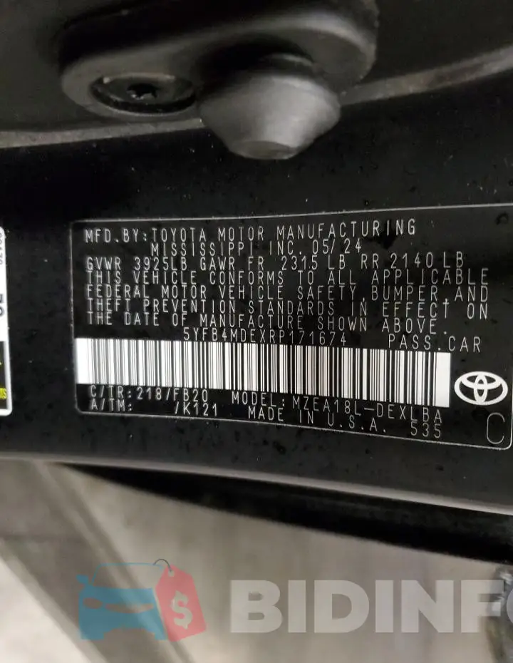 5YFB4MDEXRP171674 Photo# 12