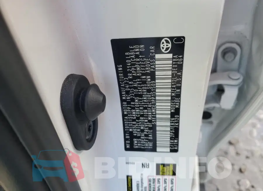 5YFT4MCE1PP151509 Photo# 13