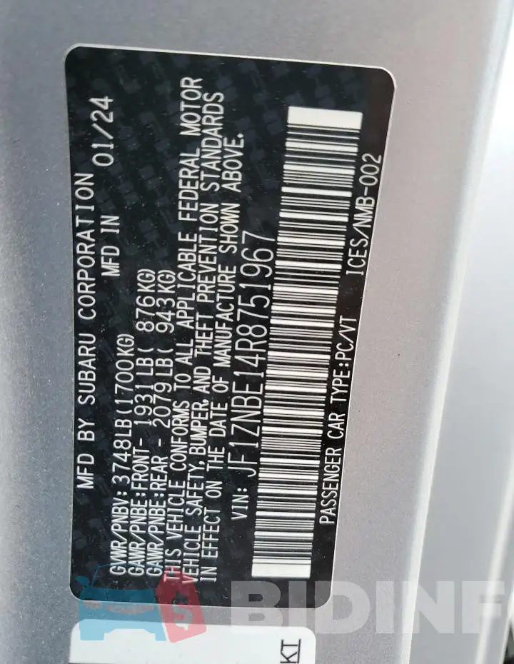 JF1ZNBE14R8751967 Photo# 12